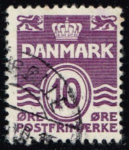 Denmark #230 Numeral; Used (0.25) (3Stars)