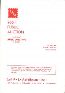 Apfelbaum: Sale # 266  -  Covers and Postal History of th...