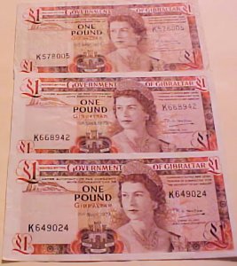 GIBRALTAR 1 CURRENCY X 2 