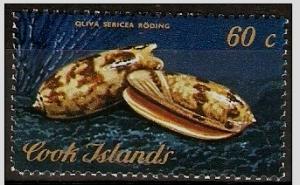 Cook Islands - 1974 Red-mouth Olive 60c MLH  #396