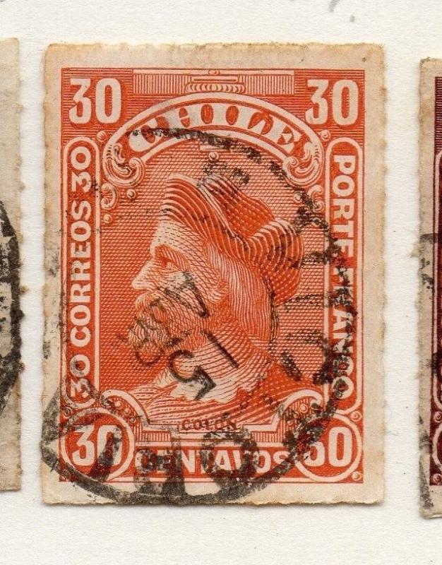 Chile 1878 Early Issue Fine Used 30c. 073640