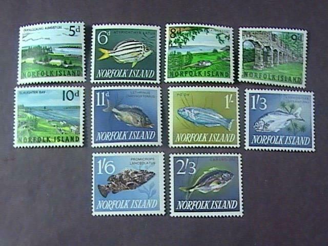 NORFOLK ISLAND # 49-60-MINT NEVER/HINGED--COMPLETE SET----QEII----1962-64(#2)