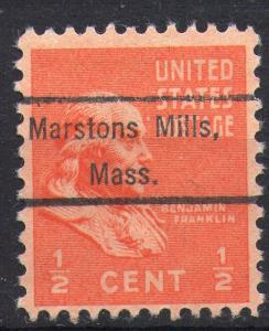 Massachusetts Precancels: Marstons Mills
