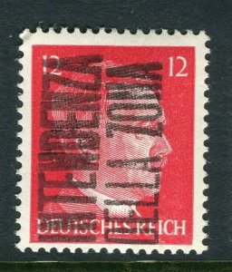 GERMANY; 1940s WWII Hitler issue Local Optd. INTENDENZA DELLA ZONA value