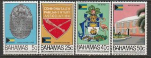 1982 Bahamas - Sc 518-21 - MH VF - 4 single - Commonwealth Parliamentary conf.