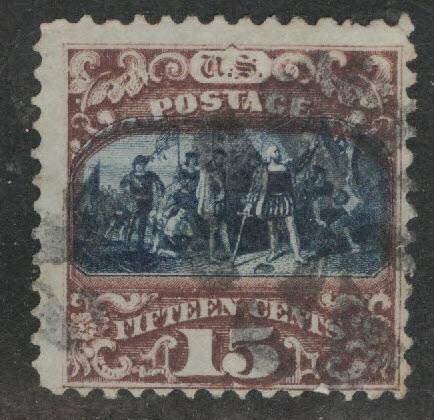 USA Scott 119 used 1869 type II stamp ncie color