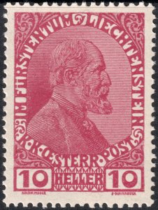 Liechtenstein #6  Unused MOG - Prince Johann II (1917)