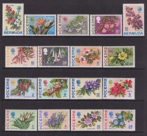 1970 Bermuda complete Flower set MNH Sc# 258 / 271 $53.80 Stk #2