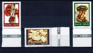 Brazil 1984 Sc# 1955-57 Local Mushrooms Set(3)MNH VF