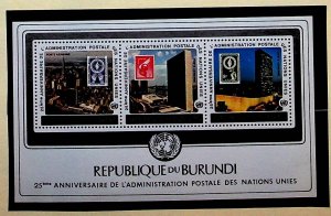 BURUNDI Sc 530+C266a NH 2S/S OF 1977 - UN - Sc$6 - (AA23)