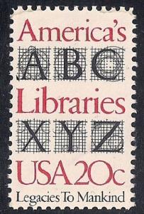 #2015 20 cent Libraries America mint OG NH VF