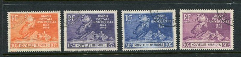 French New Hebrides #79-82 Used