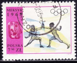 Poland 1601 Olympic Fencing 1968