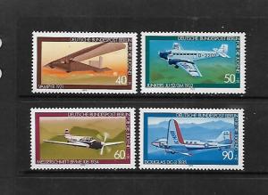 BERLIN, 9NB153-9NB156, MNH, AVIATION TYPE OF 1979