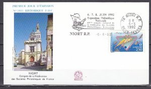 France, Scott cat. 2294. Philatelic Expo cancel & Arts issue. First day cover.