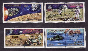 Cook Is.-Sc#B21-4- id10-unused NH set-Semi-Postal-Planes-Hurricane Relief-1972-