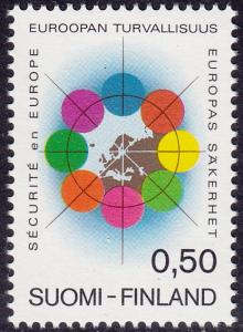 Finland - 1972 - Scott #523 - MNH - Security Cooperation