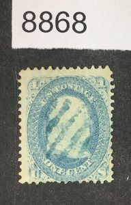 MOMEN: US STAMPS  # 63 PALE BLUE SOUND USED $50 LOT #C 8868