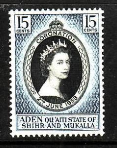 Aden Quàiti-Sc#28-unused NH QEII Coronation set-Omnibus-1953-