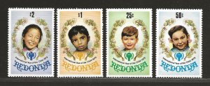 ANTIGUA SC# REDONDA  STAMP WORLD #30-33  FVF/MNH