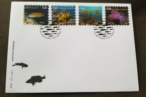 *FREE SHIP Croatia Undersea World 2014 Fish Marine Life Coral Reef FDC *adhesive