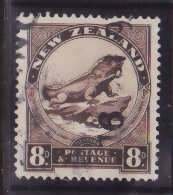 New Zealand-Sc#194- id3-used 8p Tuatara lizard-1935-