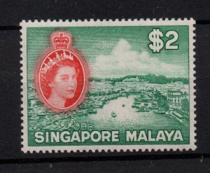 Singapore 1955 $2 SG51 mint LHM WS36359