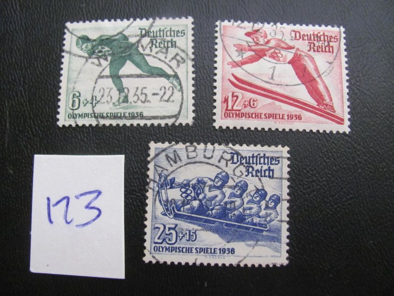 Germany 1935  USED SC B79-81 SET XF EUROS  (173)