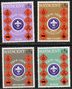 St. Vincent Sc #385-388 MNH