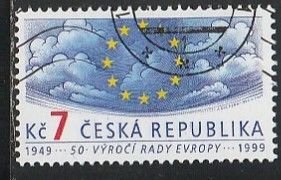 1999 Czech Rep - Sc 3087 - used VF - 1 single - Council of Europe