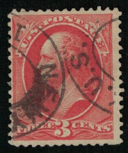 1887, George Washington, 3c, USA, SC #214 (Т-9642)