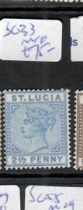 ST LUCIA  (P1806BB)  QV  2 1/2D   SG 33    MNH 