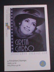 SWEDEN-BOOKLET 2005 SC#2517c ACTRESS GRETA GARBO- JOINT WITH UNITED STATES