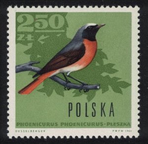 Poland Common Redstart Bird 2.50Zl 1966 MNH SG#1702