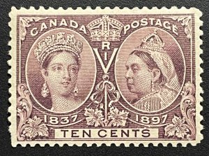 Canada, Scott 57,  Mint NH, LL perf missing (pic)