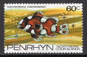 Penrhyn Island 60 Fish MNH VF