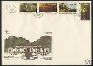 South Africa 538-41 on FDC Art, Ships, Horse