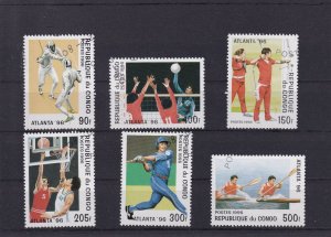 SA15d Congo 1996 Olympic Games Atlanta '98 used stamps