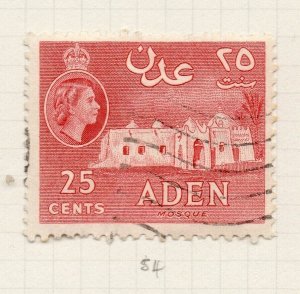 Aden 1953 QEII Early Issue Fine Used 25c. NW-206609
