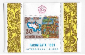 Indonesia 1969 Tourist Publicity Bali Map Sc 765a S/S MNH C7