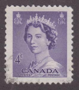 Canada 328 Queen Elizabeth II, Karsh Portrait 4¢ 1953