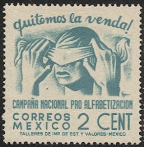 MEXICO 1945 Sc 806 2c Mint LH  VF - Removing Blindfold