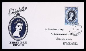 SARAWAK Queen Elizabeth II Coronation (1953) FDC