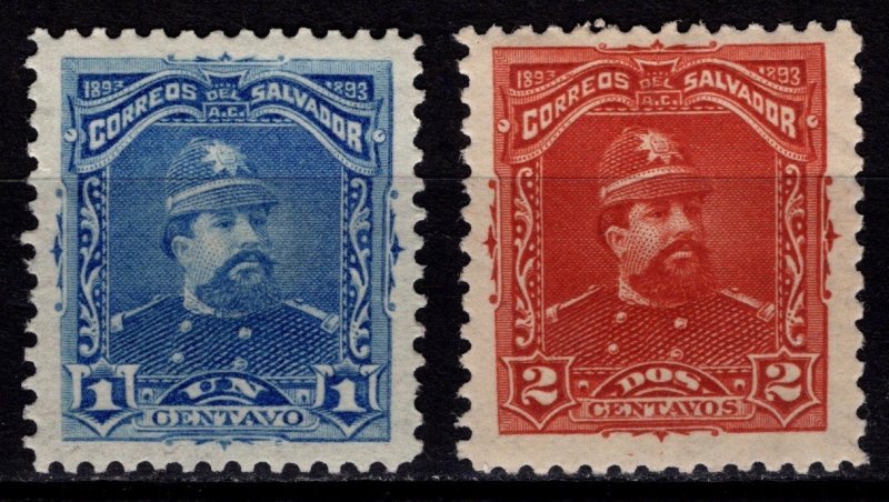 El Salvador 1893 General Ezeta, Part Set [Unused]