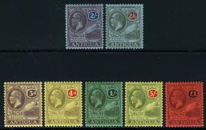 ANTIGUA SC# 54-5 58-60 63-4 SG# 55-7 60-1 77-8 MINT HINGED AS SHOWN