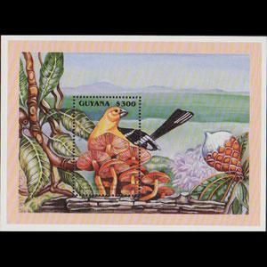 GUYANA 1995 - Scott# 3063 S/S Mushrooms NH