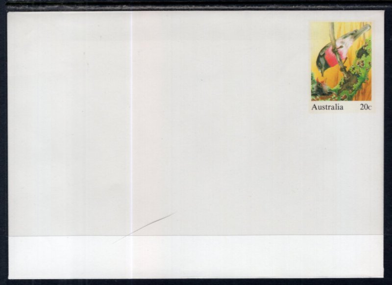 Australia Rose Robin Bird Postal Stationary Unused