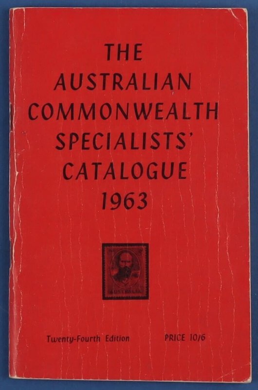 CATALOGUES Australia ACSC 24th Edition 1963 pub by Hawthorn Press.
