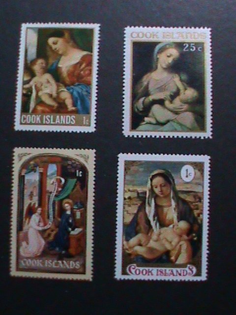 COOK ISLANDS 1968 SC#176-8 54 YEARS OLD-PAINTING-VIRGIN & THE CHILD MNH VF