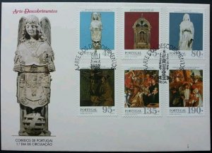 *FREE SHIP Portugal Discoveries Art 1995 Culture (stamp FDC)